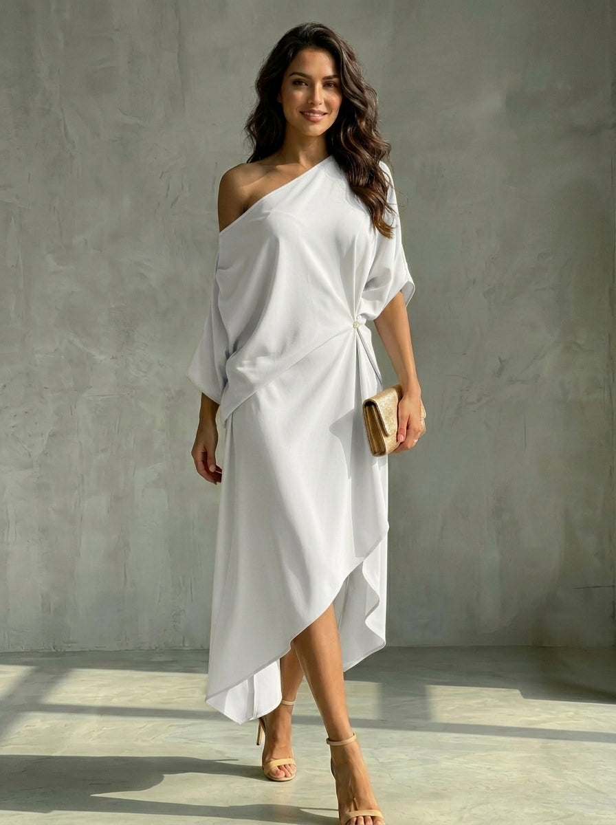 Camila - Vestido assimétrico elegante