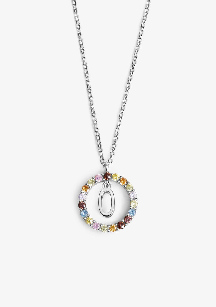Necklace Iniziale Letter O Silver