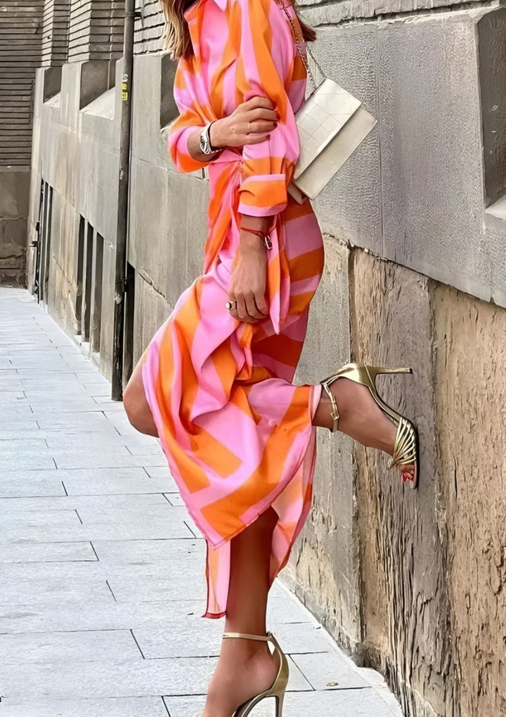Vénus – Vestido Camisa Estampado