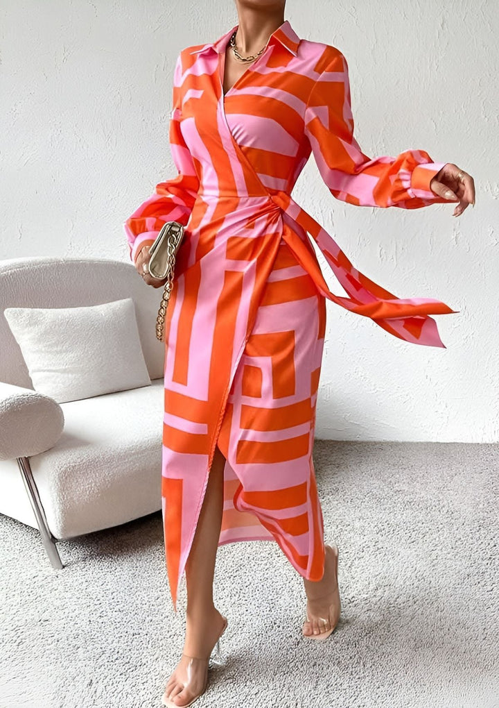 Vénus – Vestido Camisa Estampado