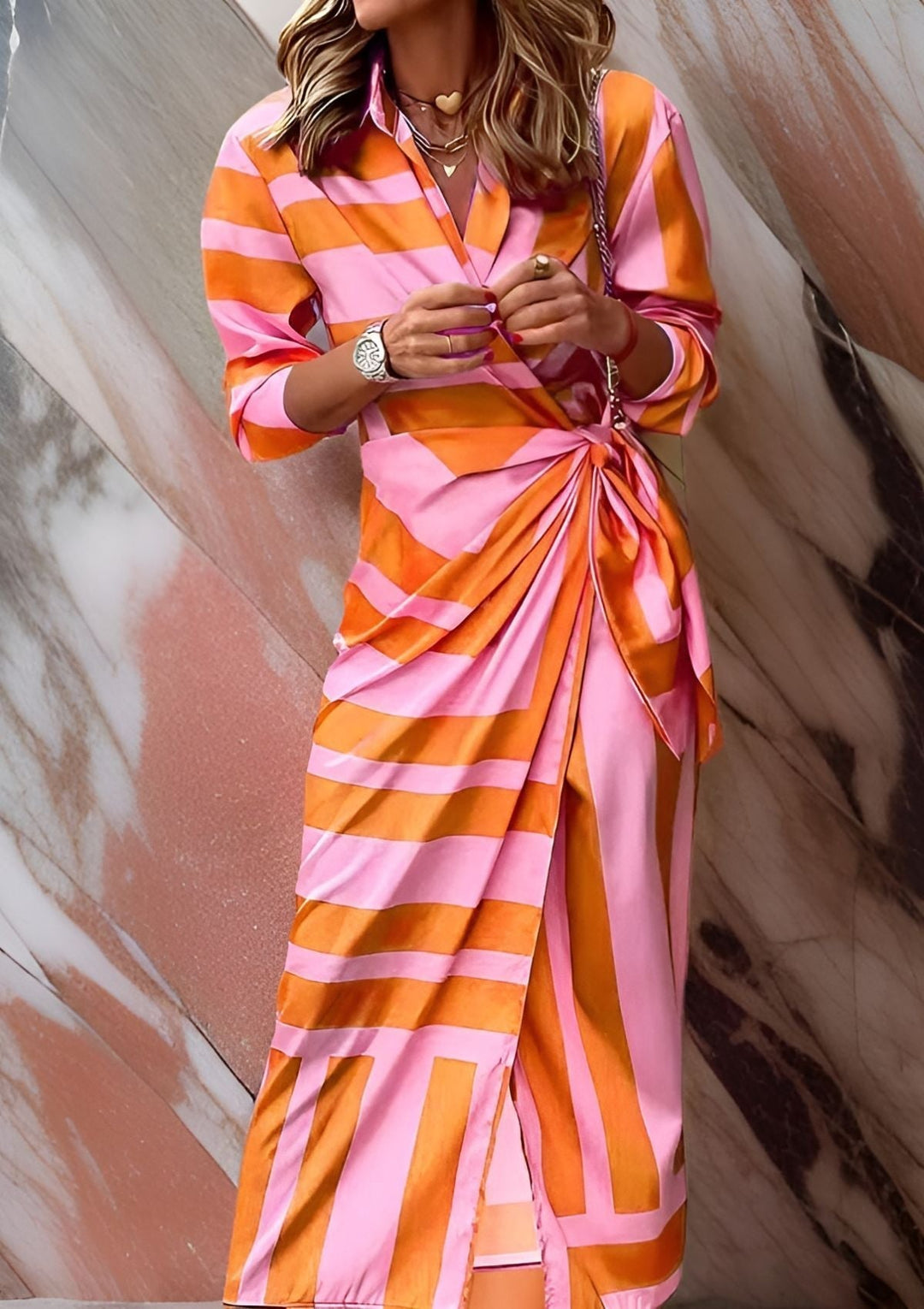 Vénus – Vestido Camisa Estampado