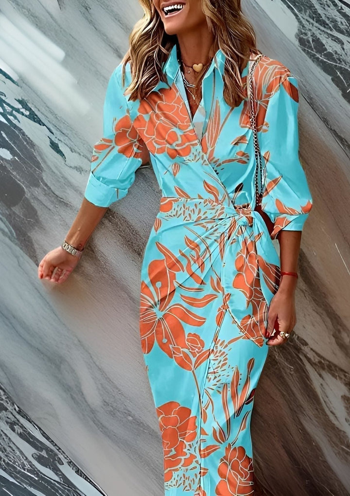 Vénus – Vestido Camisa Estampado