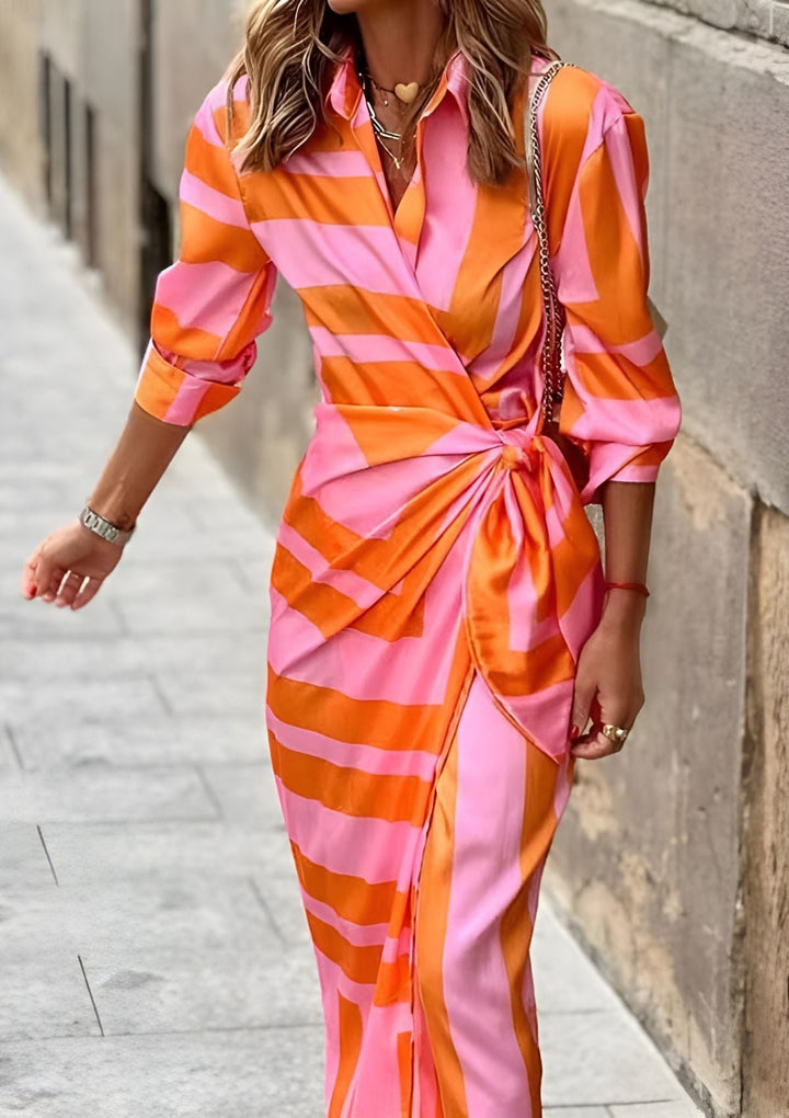 Vénus – Vestido Camisa Estampado