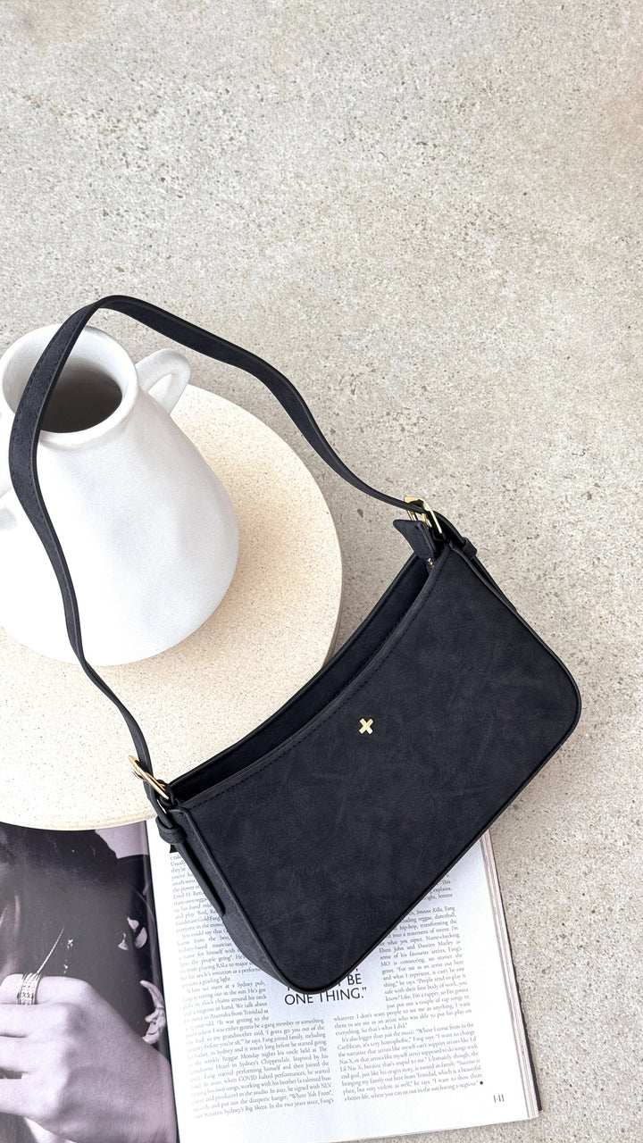 Lilu Bag - Black Suede