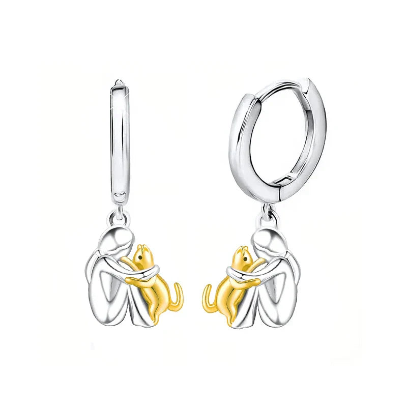 Olivia & Ivy | Cat Embrace Earring (Round Closure)