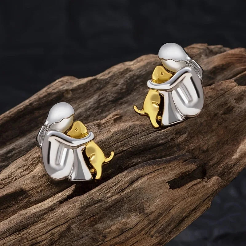 Olivia & Ivy | Dog Embrace Earring