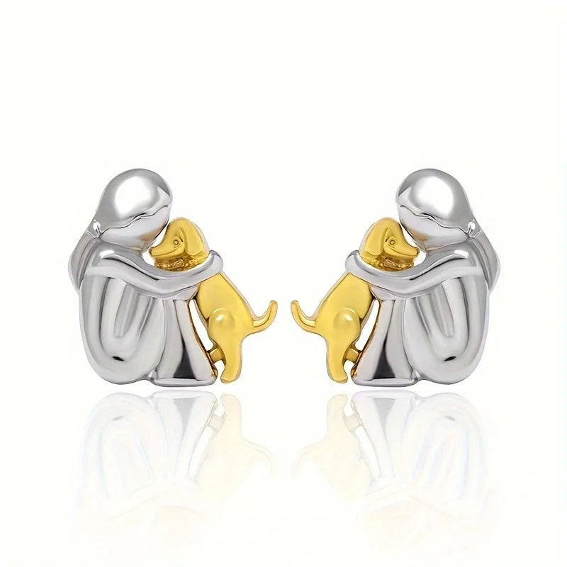 Olivia & Ivy | Dog Embrace Earring