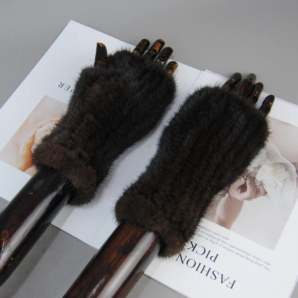 Jane | Luxurious Mink Fur Gloves
