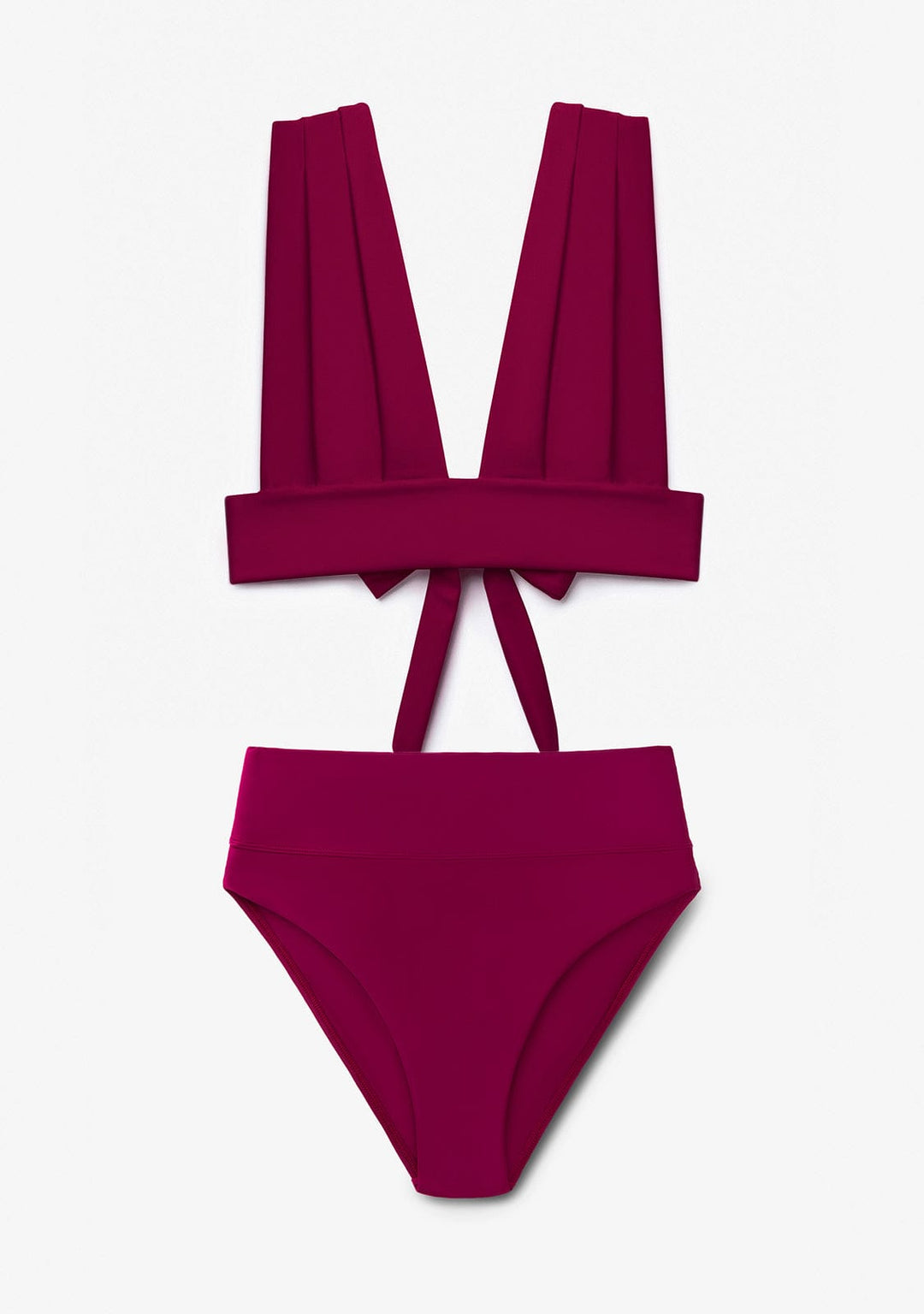 Bikini Hanan Top + Manami Classic Bottom Wine