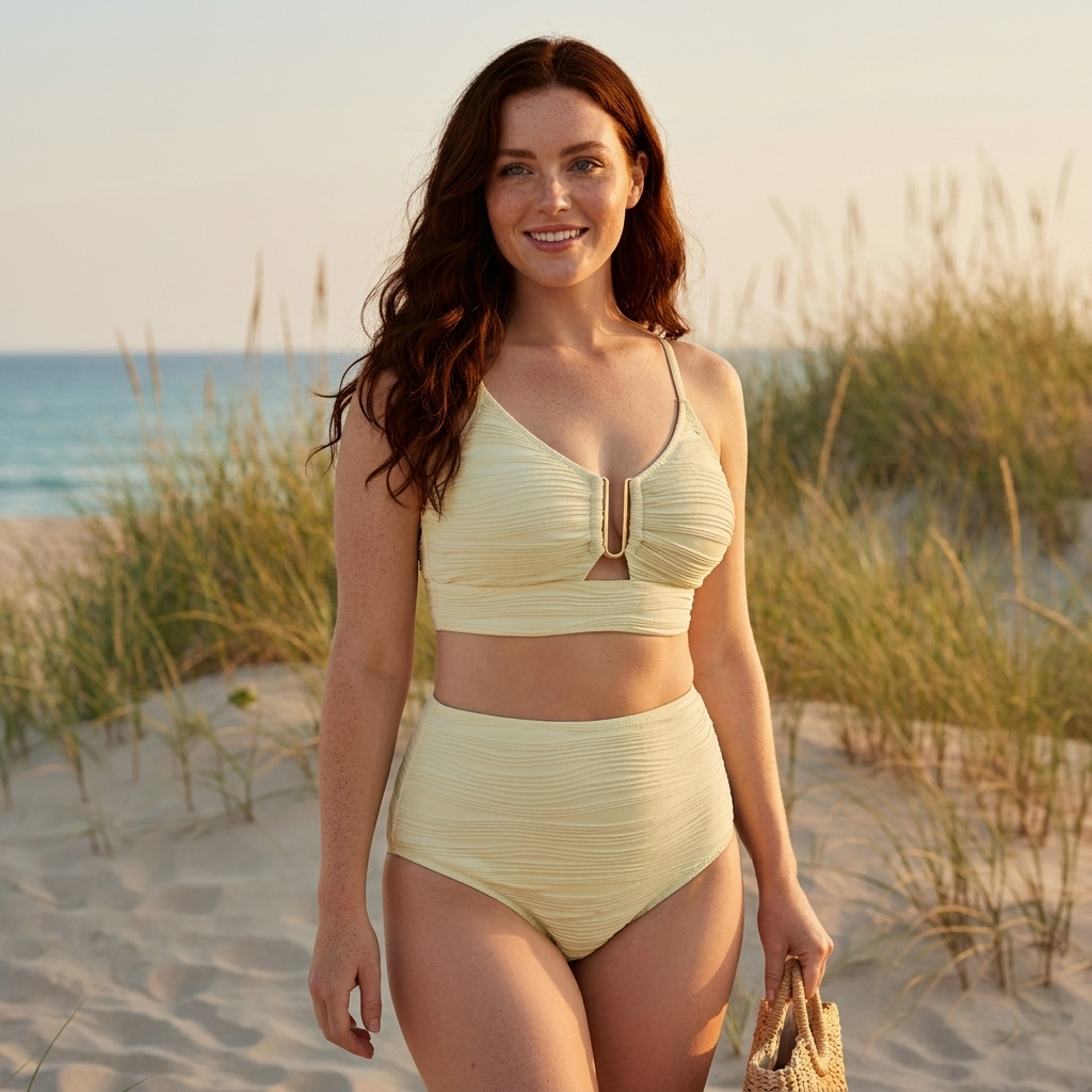Maré Dourada - Bikini de cintura subida
