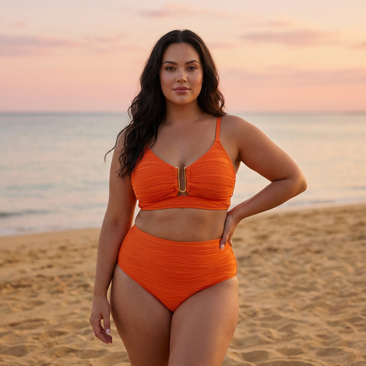 Maré Dourada - Bikini de cintura subida