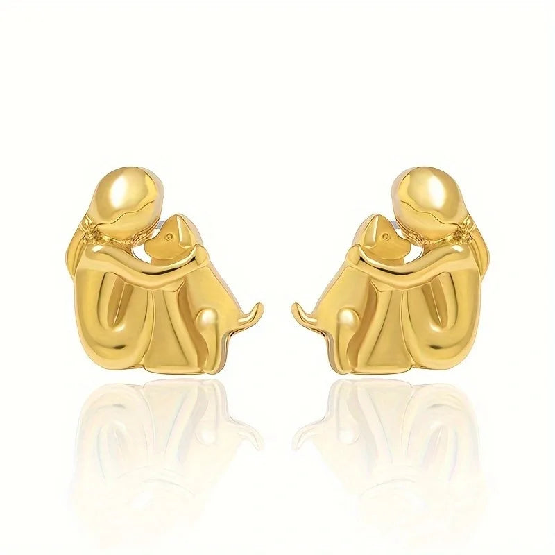 Olivia & Ivy | Dog Embrace Earring