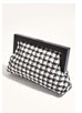 Clutch de Madeira Boucle Zoey - Preto e Branco