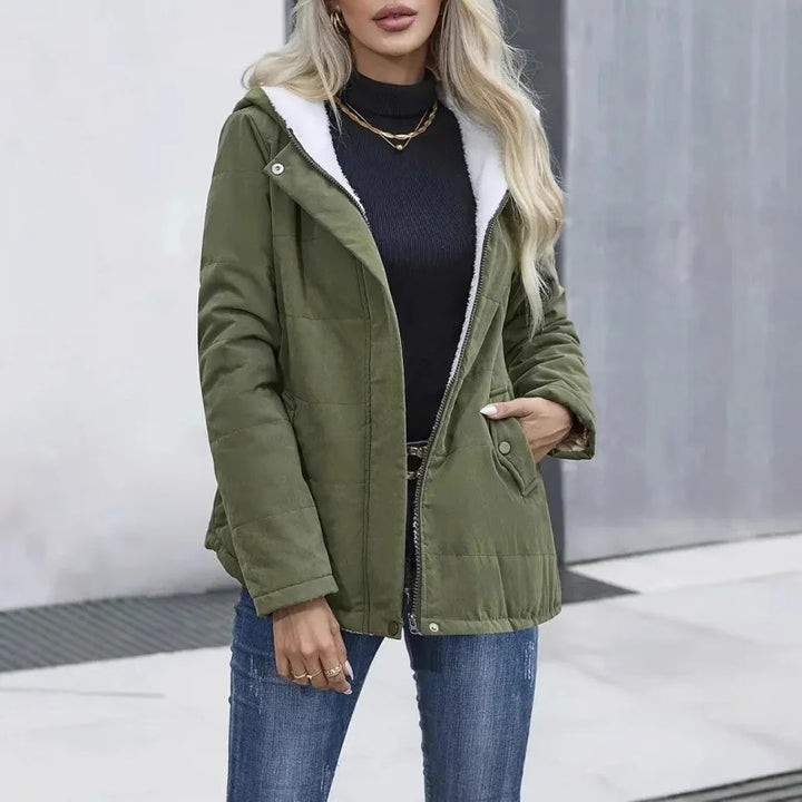 Chirstina | Hooded Fleece Lined Jacket