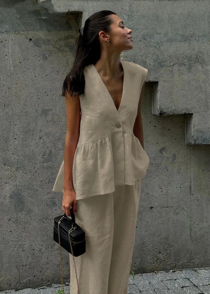 Palma - Conjunto Peplum Vintage