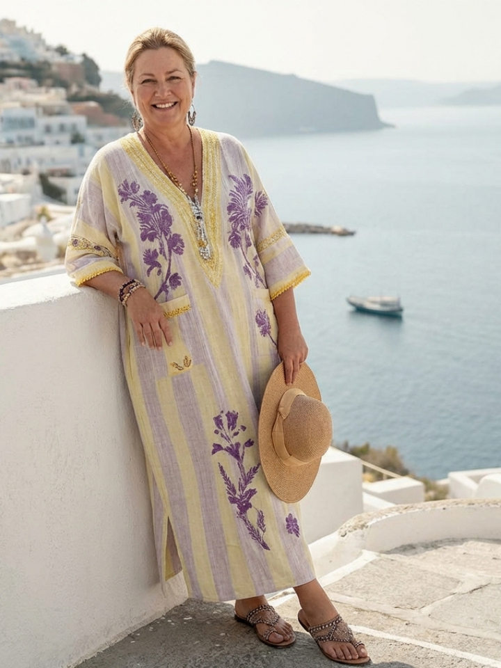 Aurelia - Vestido Maxi Floral de Verão