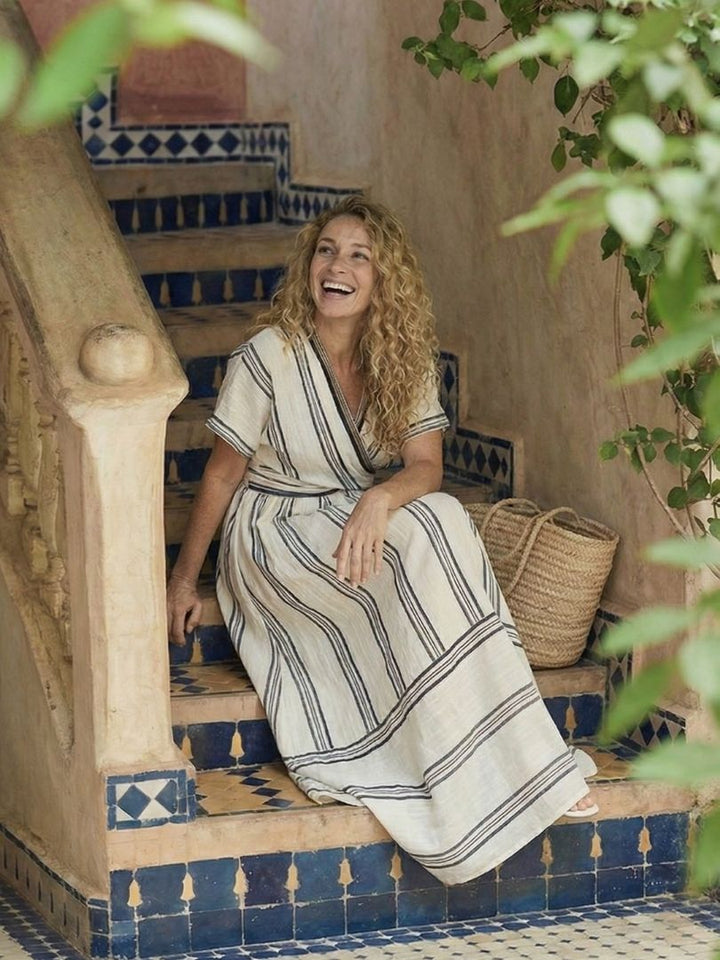 Thalassa - Vestido Midi Envolvente de Verão