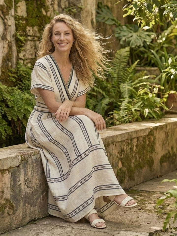 Thalassa - Vestido Midi Envolvente de Verão