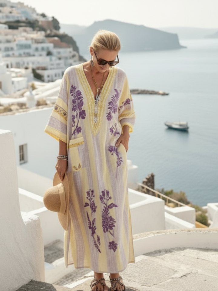 Aurelia - Vestido Maxi Floral de Verão