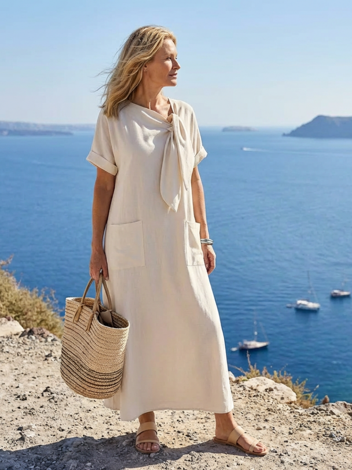 Elowyn - Vestido Maxi com Bolso
