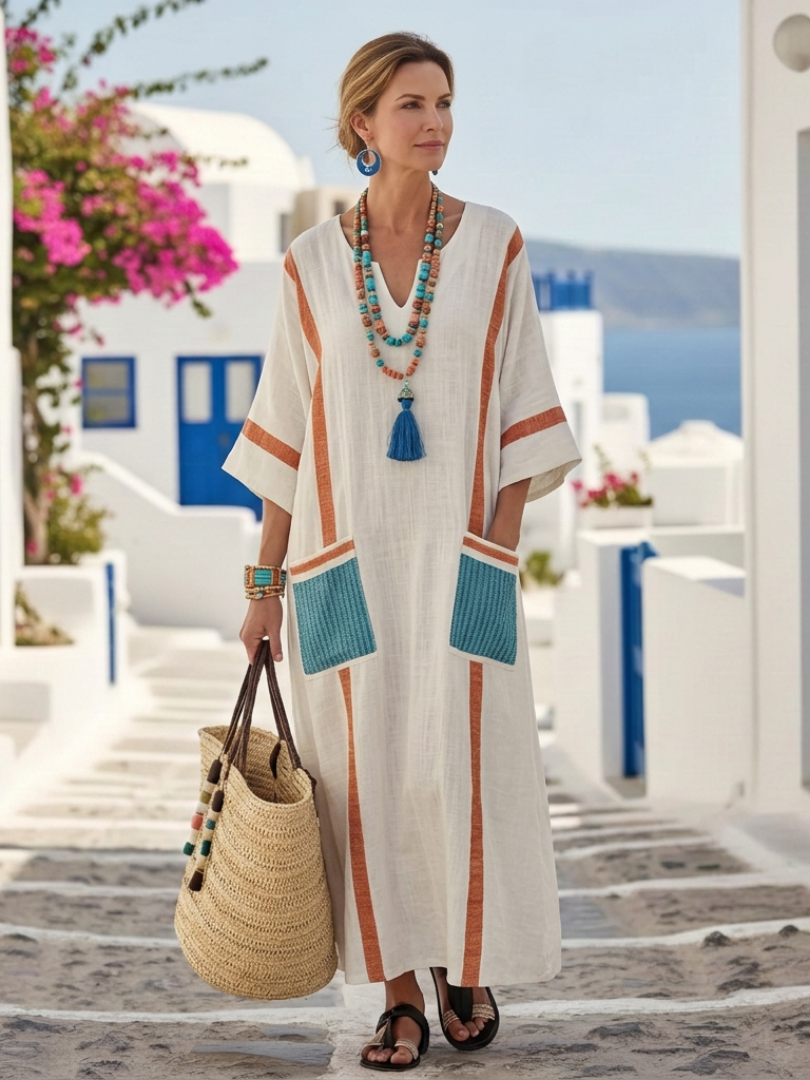 Noemi - Vestido Maxi Elegante de Verão