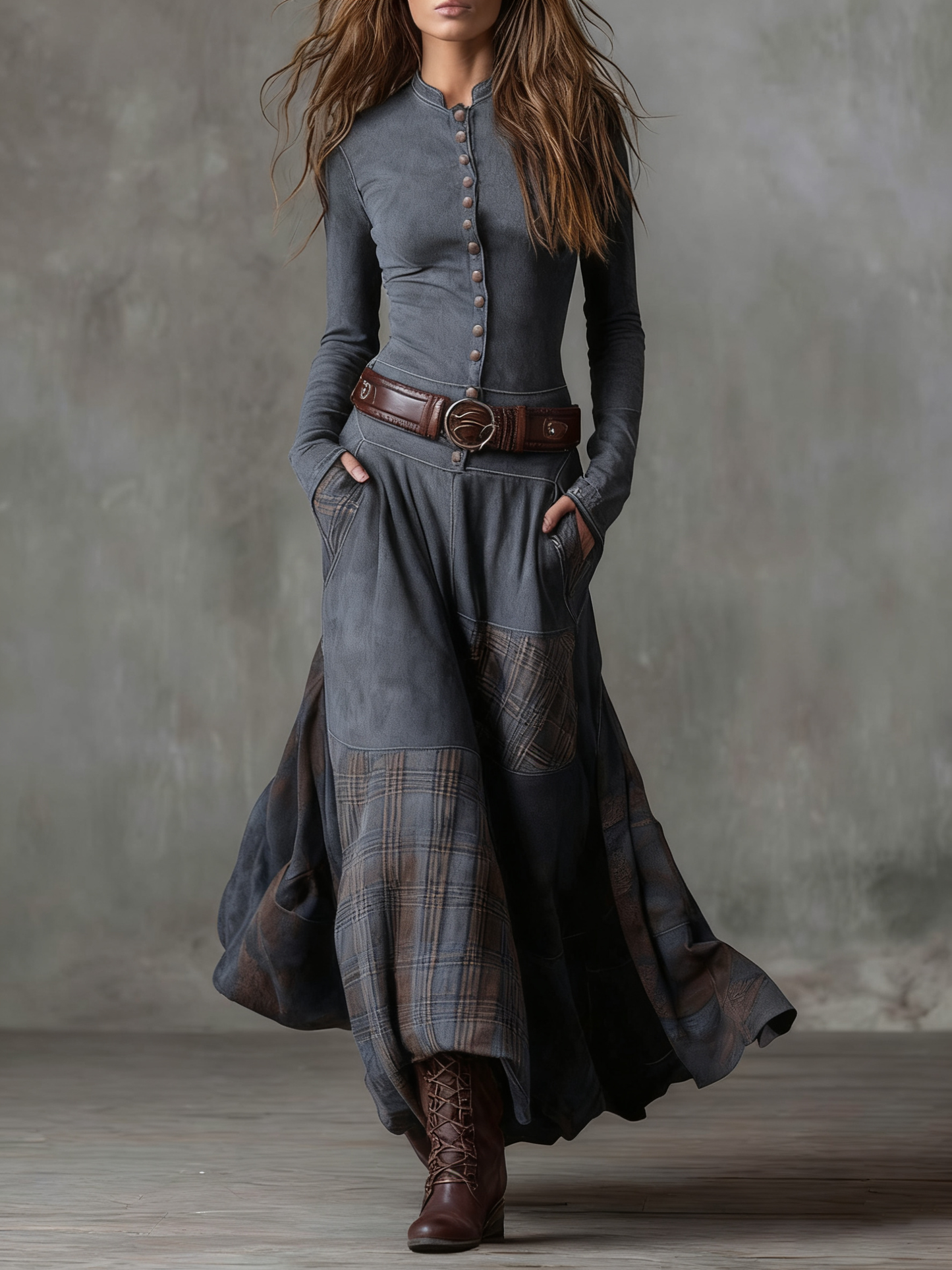Julia | Vintage Suede Dress