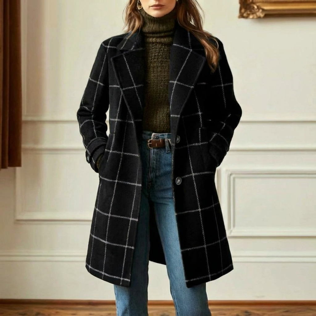 Amanda | Cambridge Wool Check Coat