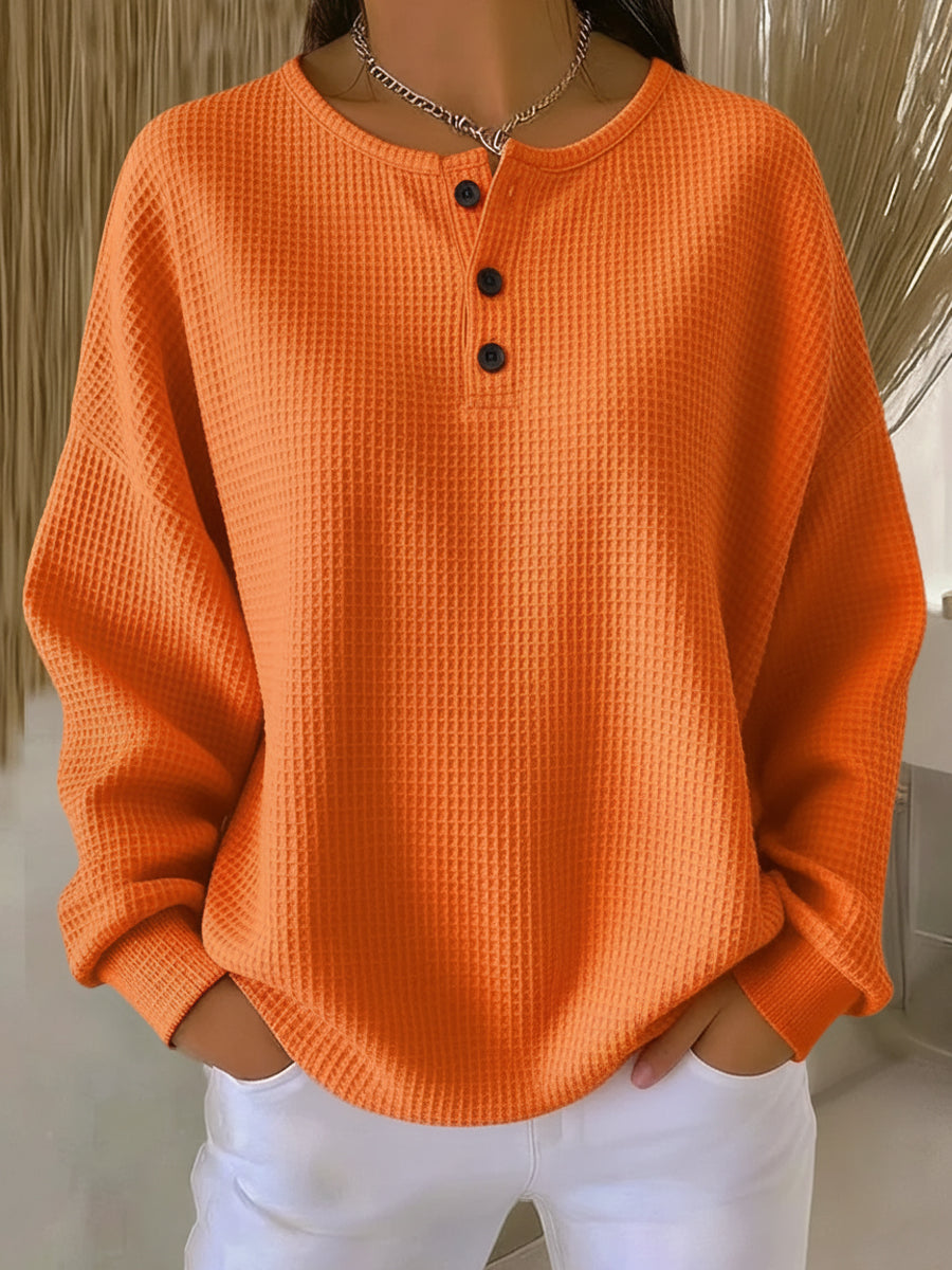 Vicky | Cozy Waffle Knit Sweater