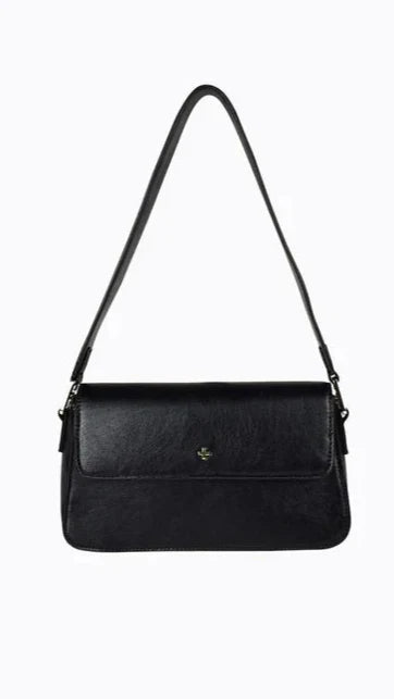Jocelyn Shoulder Bag - Black PU