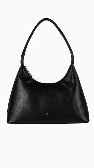 Bolsa de Ombro Sweetie - Couro Sintético Preto