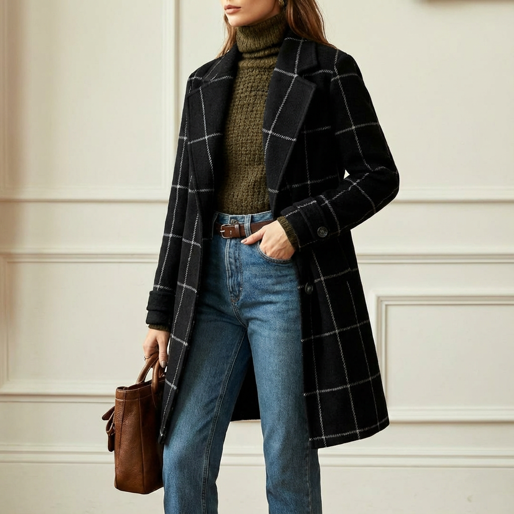 Amanda | Cambridge Wool Check Coat
