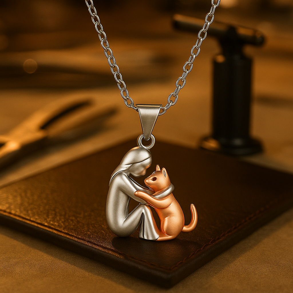 Olivia & Ivy | Cat Embrace Necklace