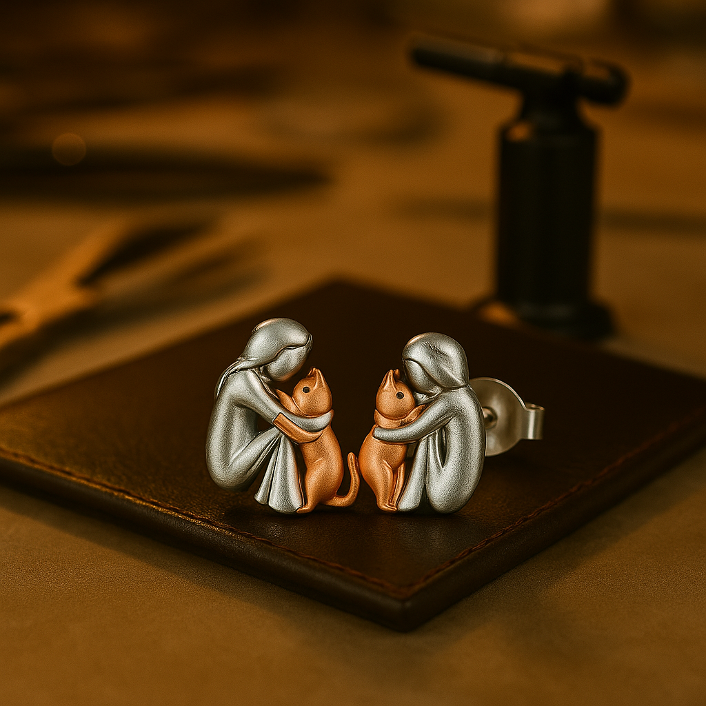 Olivia & Ivy | Cat Embrace Earrings
