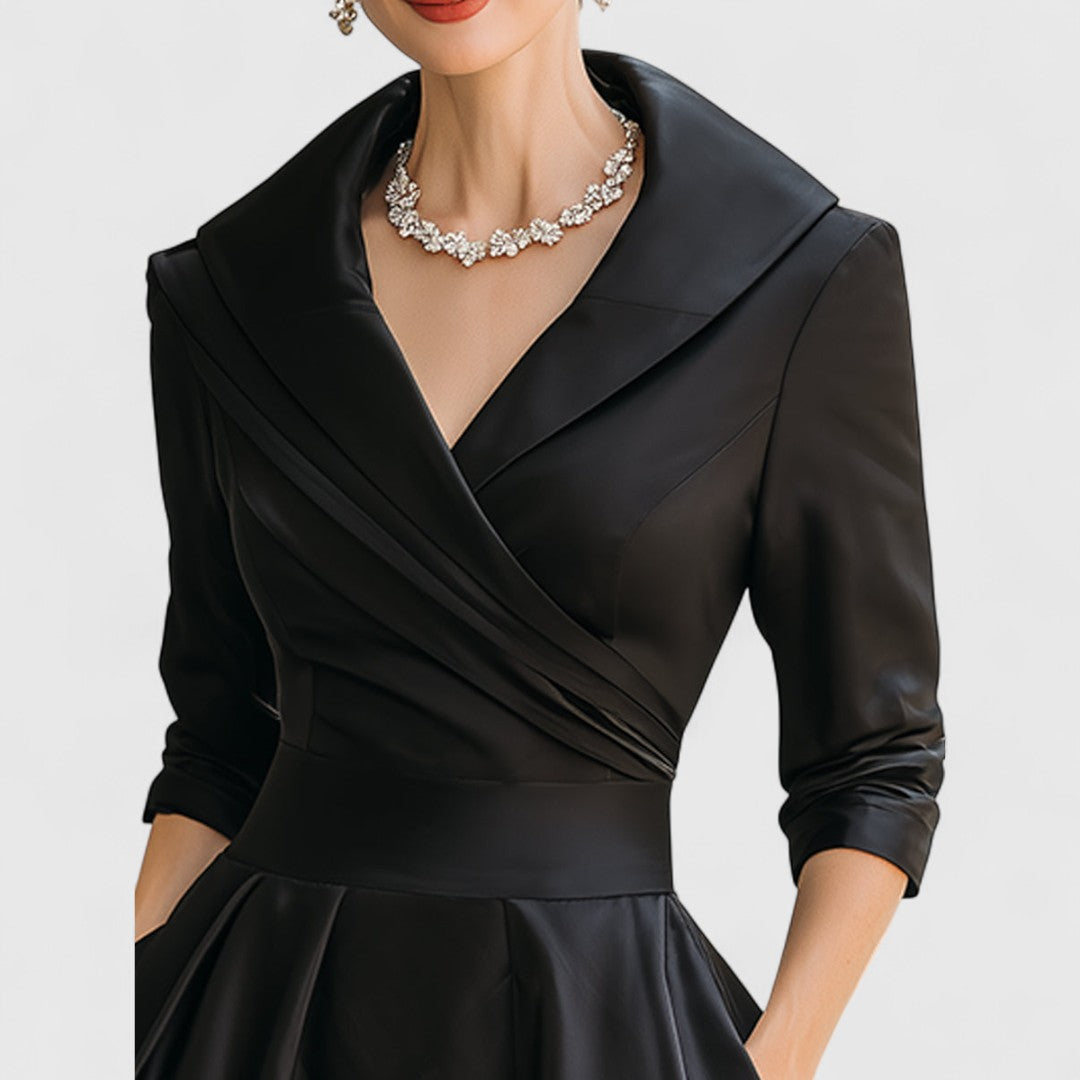 Michelle | Elegant Midi Holiday Dress