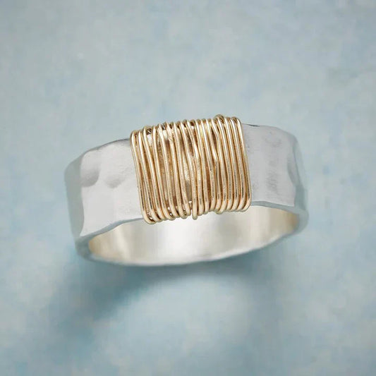 Vintage Gold Silver Ring