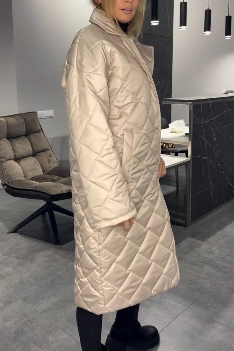 Joanna | Reversible Coat with Leopard Lining