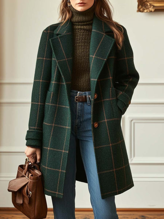 Amanda | Cambridge Wool Check Coat