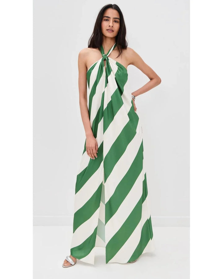 Chloé - Vestido com Estampa em Riscas