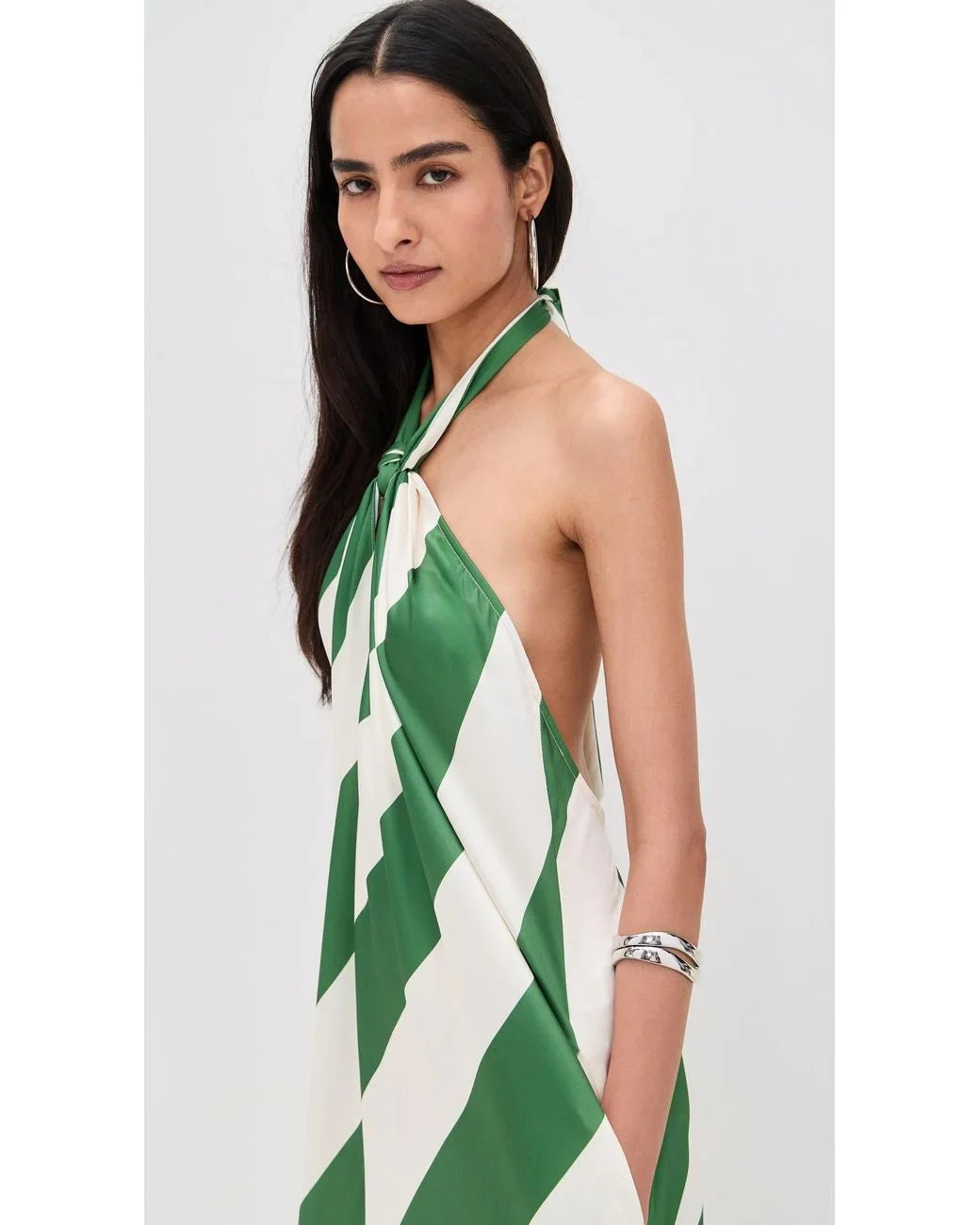 Chloé - Vestido com Estampa em Riscas