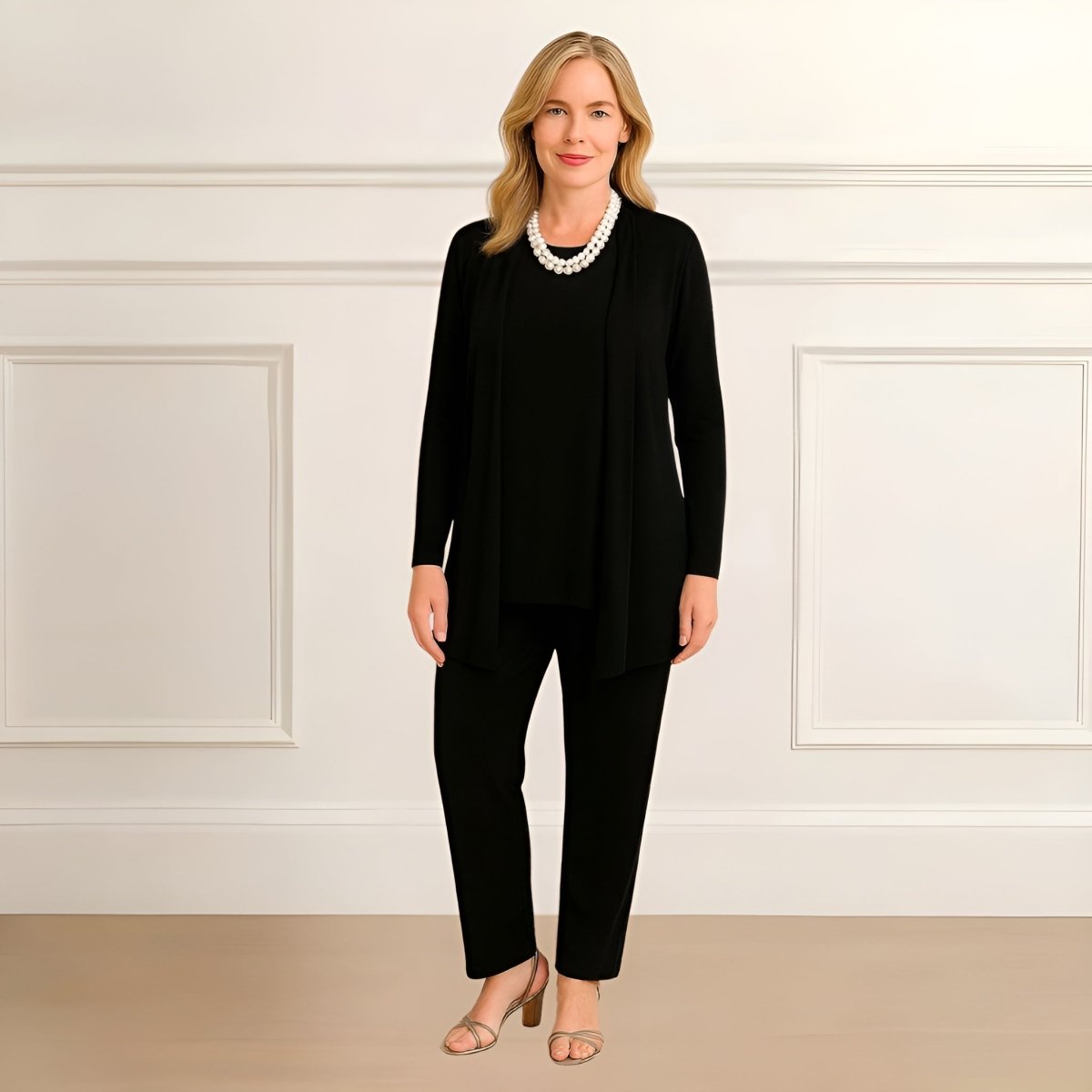 Audrey | Cardigan, Top & Pants Set