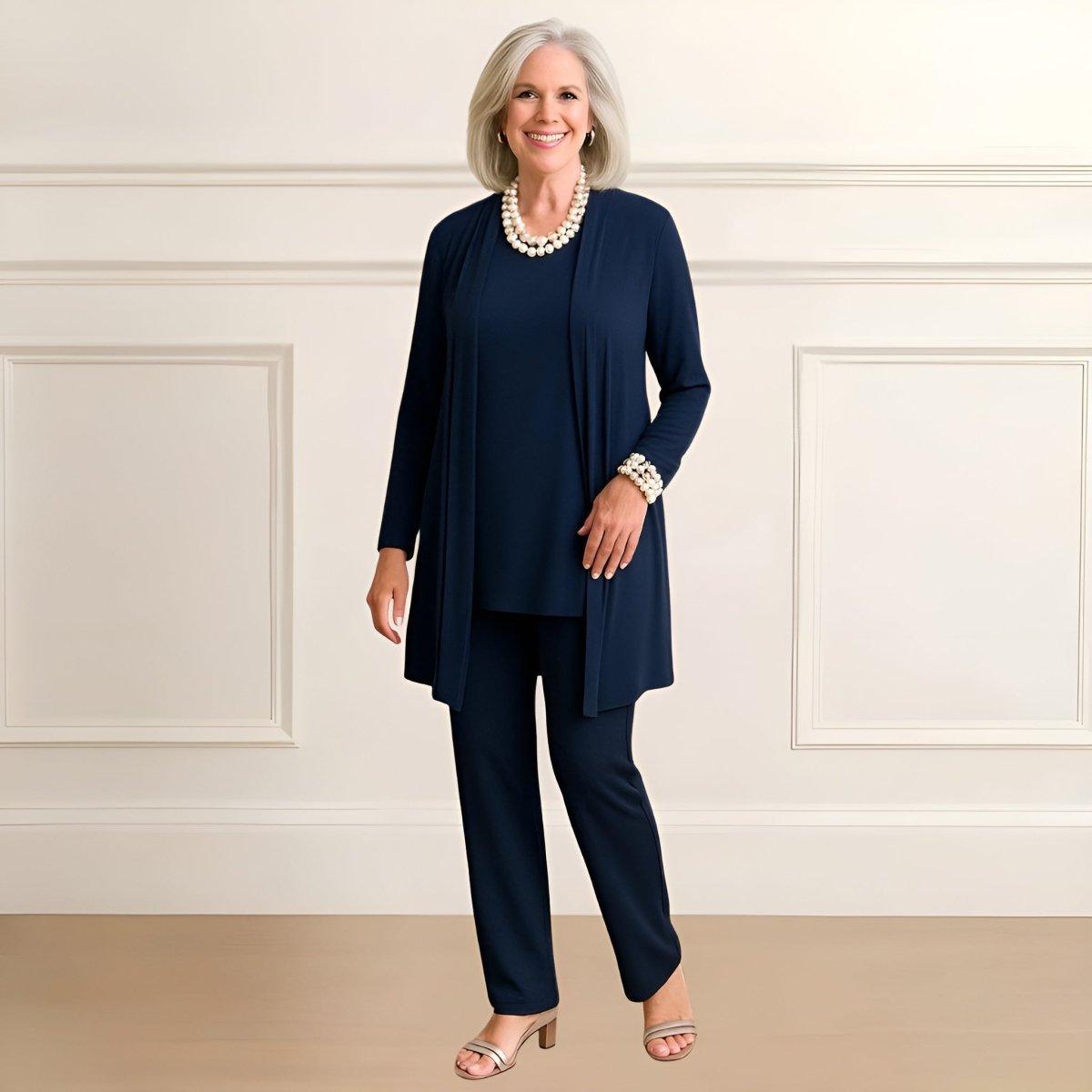Audrey | Cardigan, Top & Pants Set