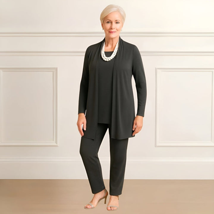 Audrey | Cardigan, Top & Pants Set