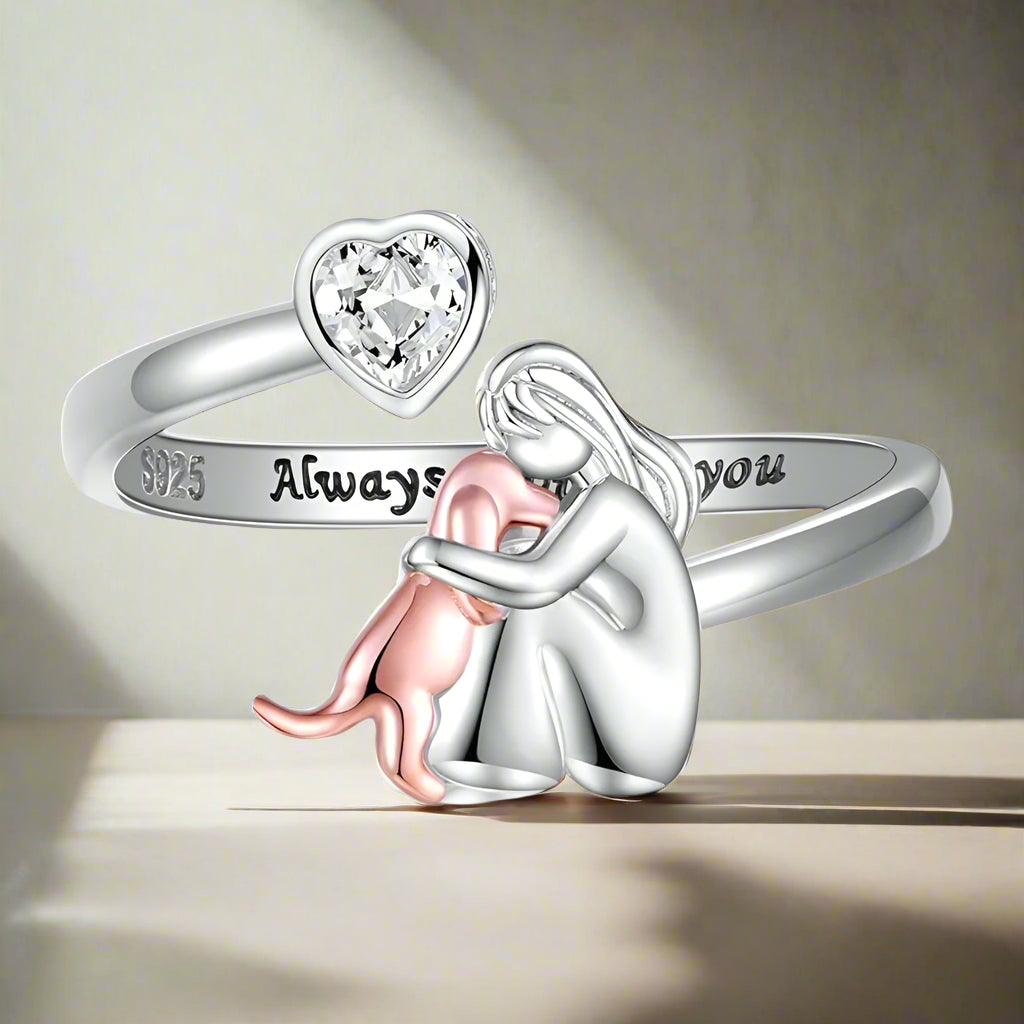 Olivia & Ivy | Dog Embrace Ring (Rose)